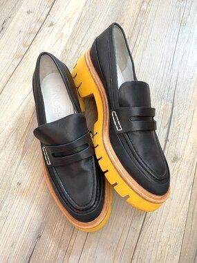 Oncept Seoul Black Platform Loafers Size 7
